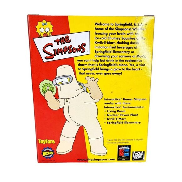Vintage Simpsons Glow In The Dark Radioactive Homer Wizard World ToyFare Sealed - Picture 7 of 7